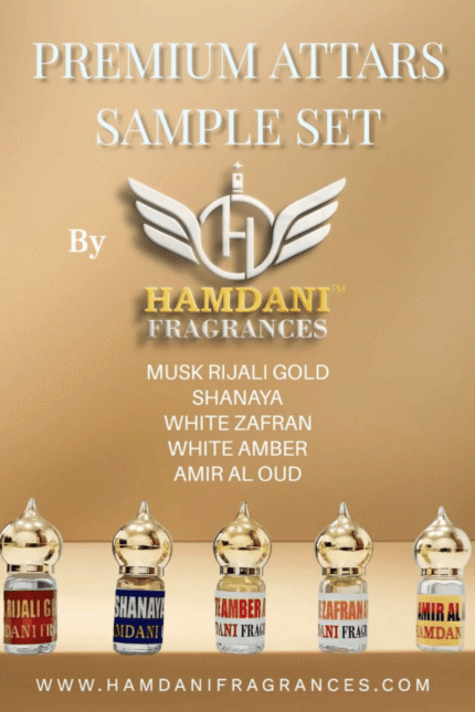 PREMIUM ATTARS SAMPLE SET (Set of 5) (3 ml each)